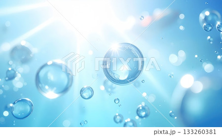 《AI画像》光が差し込む海中のイメージ 133260381