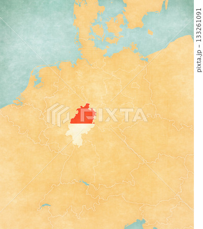 Map of Germany - Hesse Map of Germany - Hesse 133261091