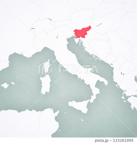 Map of Italian Peninsula - Slovenia Map of Italian Peninsula - Slovenia 133261095