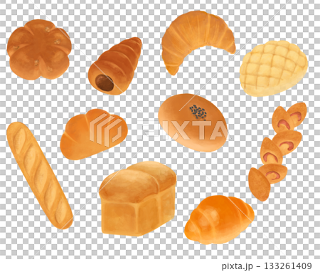 パン　イラストセット 133261409