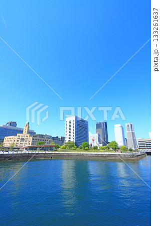神奈川県横浜市、横浜みなとみらいの風景 133261637