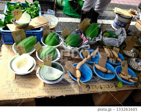 高知市の日曜市 ストリートマーケット 青空マーケット 野菜 果物 高知市の日曜市 ストリートマーケット 青空マーケット 野菜 果物 133261685