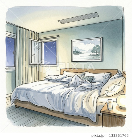 安らぎを感じる整った寝室デザイン 安らぎを感じる整った寝室デザイン 133261763