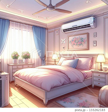 無音の空調で作る安らぎの部屋 133262183