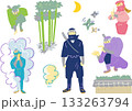 エンタメでも人気の忍者で観光誘致　日本の屈指のインバウンド向け素材 133263794