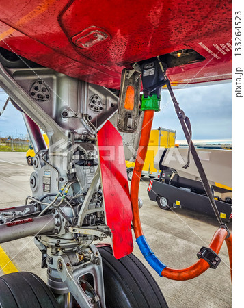Aircraft Landing Gear and Ground Power Connection Aircraft Landing Gear and Ground Power Connection 133264523
