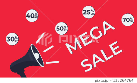 sale announcement vector illustration 133264764