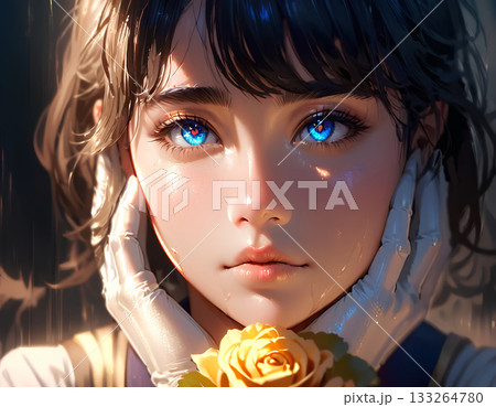 かわいいリアルな女の子 133264780