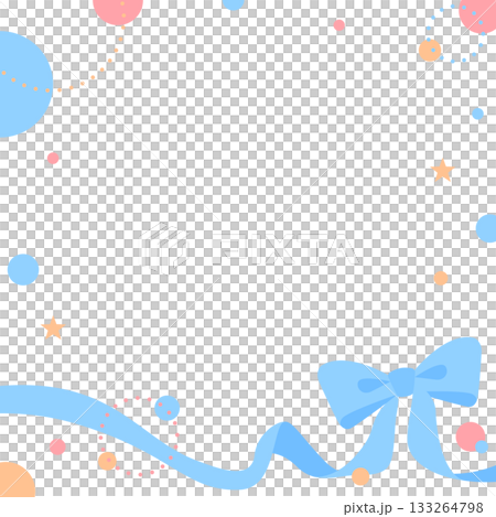 Ribbon decoration frame, circular object, pop design Ribbon decoration frame, circular object, pop design 133264798
