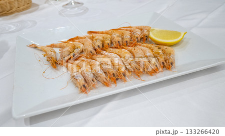 Spanish Grilled Prawns, Spain 133266420