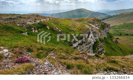 Mountainous Summer Landscape from Tri Cuke Peak 133266834