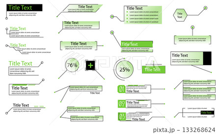 Call outs graphic elements set. Collection of...のイラスト素材 [133268624] - PIXTA