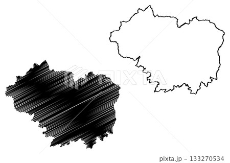 Sankt Veit an der Glan district (Republic of Austria or osterreich, Carinthia or Karnten state) map vector illustration, scribble sketch map Sankt Veit an der Glan district (Republic of Austria or osterreich, Carinthia or Karnten state) map vector illustration, scribble sketch map 133270534