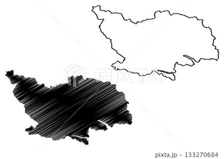 Spittal an der Drau district (Republic of Austria or osterreich, Carinthia or Karnten state) map vector illustration, scribble sketch Bezirk Spittal an der Drau map Spittal an der Drau district (Republic of Austria or osterreich, Carinthia or Karnten state) map vector illustration, scribble sketch Bezirk Spittal an der Drau map 133270684