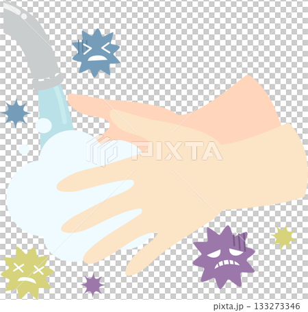 洗手可以去除細菌。 洗手可以去除細菌。 133273346