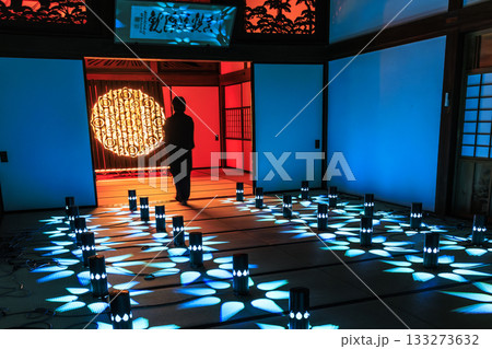 岐阜県関市の龍泰寺を彩る幻想的ライトアップアート 133273632