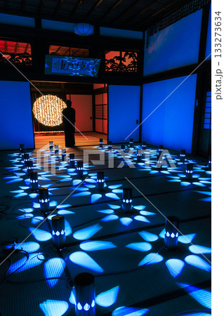 岐阜県関市の龍泰寺を彩る幻想的ライトアップアート 133273634