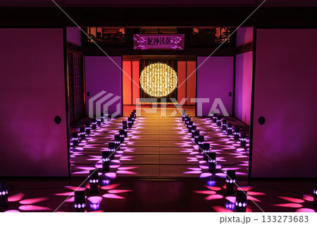 あんじんの灯ー岐阜県関市の龍泰寺を彩る幻想的ライトアップアートインスタレーション 133273683