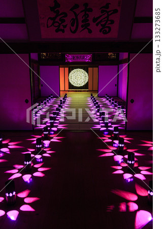 あんじんの灯ー岐阜県関市の龍泰寺を彩る幻想的ライトアップアートインスタレーション 133273685