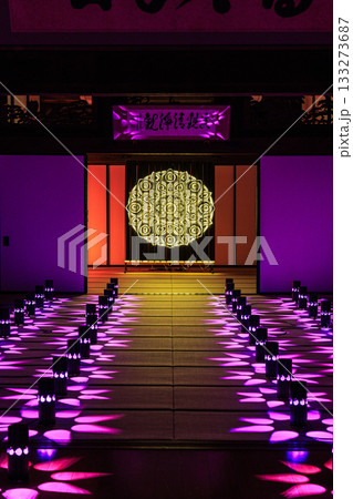 あんじんの灯ー岐阜県関市の龍泰寺を彩る幻想的ライトアップアートインスタレーション 133273687