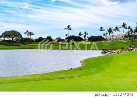 ハワイ（オアフ島）の休日（ゴルフライフ）カポレイNO18 133274072