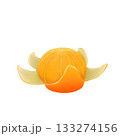 皮を剥いたみかん 133274156