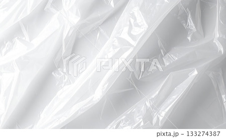 《AI画像》白いビニール袋の背景素材 133274387