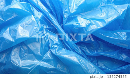 《AI画像》青いビニール袋の背景素材 133274535