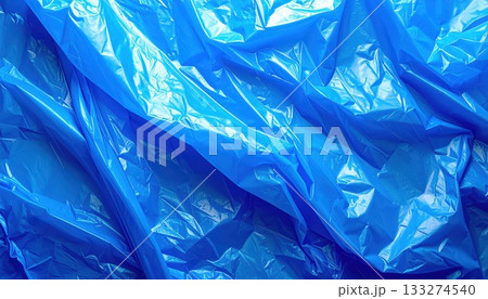 《AI画像》青いビニール袋の背景素材 133274540
