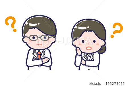 長袖医師/2人組/男女 04 長袖医師/2人組/男女 04 133275053