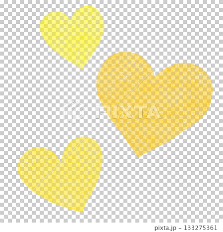 Simple yellow heart illustration Simple yellow heart illustration 133275361