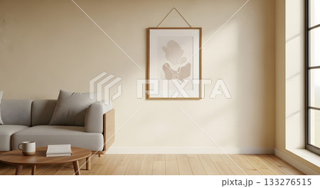 シンプルな家の部屋内装インテリア 133276515