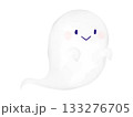 愛らしい手書きのお化け　水彩　絵本風イラスト 133276705