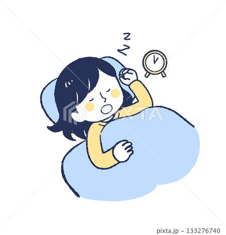 気持ちよく眠っている女性 133276740