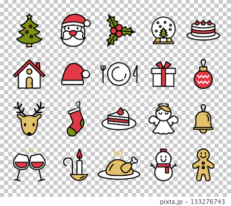 Christmas icon illustration set / vector Christmas icon illustration set / vector 133276743