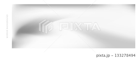 Timeless metallic backdrop. Soft silver mirror gradient with chrome sheen for minimalist and elegant projects. Vector illustration 133278494