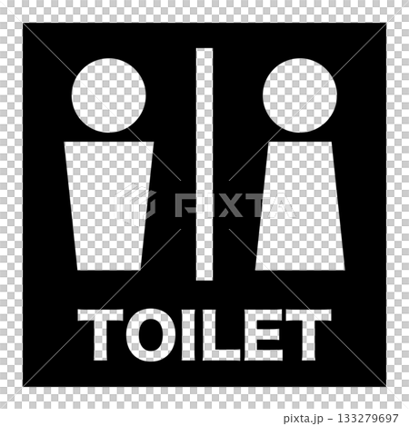 Toilet mark black Toilet mark black 133279697
