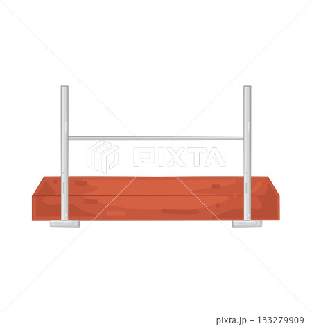Illustration of high jump bar 133279909