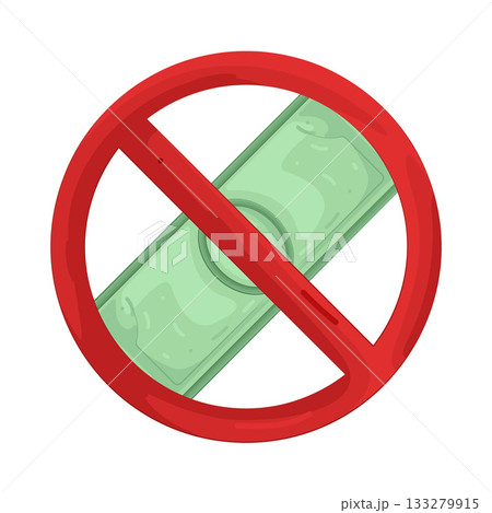 Illustration of no money 133279915