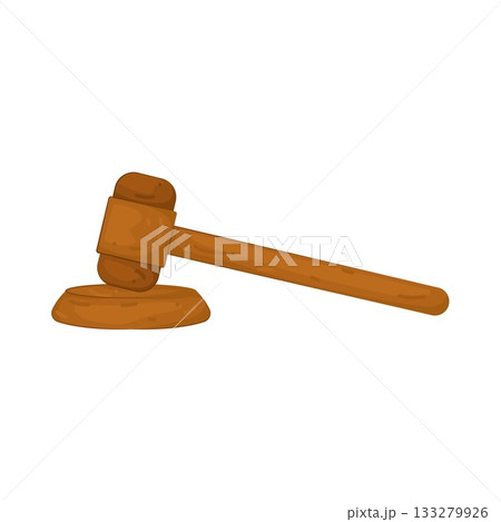 Illustration of gavel 133279926