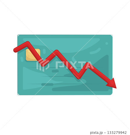 Illustration of decrease Illustration of decrease 133279942