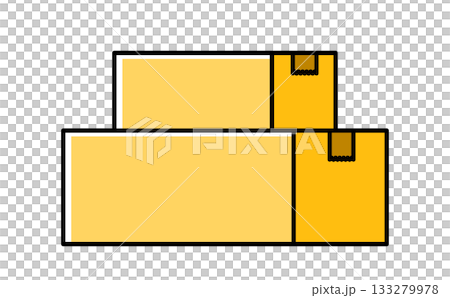 Stacked cardboard boxes 133279978
