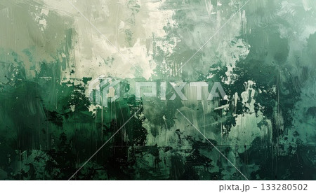 《AI画像》緑色の塗料の付いた壁 《AI画像》緑色の塗料の付いた壁 133280502