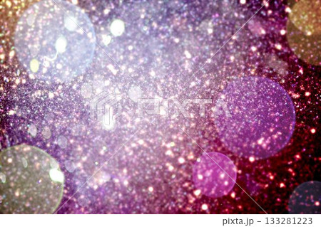 White snow and stars on purple 133281223
