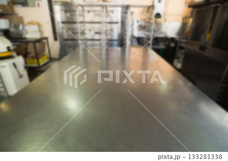 Counter in commercial kitchen Counter in commercial kitchen 133281338