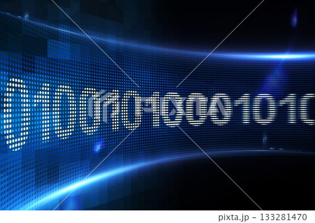 Binary code on digital screen Binary code on digital screen 133281470