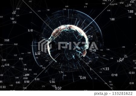 Image of earth with different times 133281622