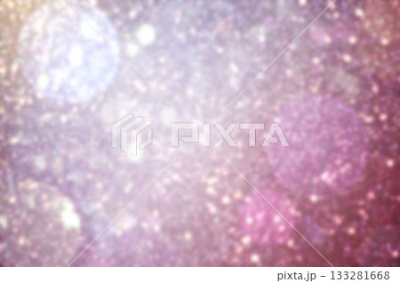 Shimmering bokeh orbs with sparkling particles are creating pink purple glow, abstract flat vector Shimmering bokeh orbs with sparkling particles are creating pink purple glow, abstract flat vector 133281668