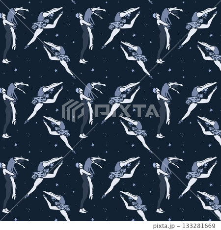 Image of ballet dancers on black background Image of ballet dancers on black background 133281669