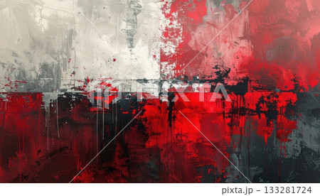 《AI画像》赤い塗料の付いた壁 《AI画像》赤い塗料の付いた壁 133281724